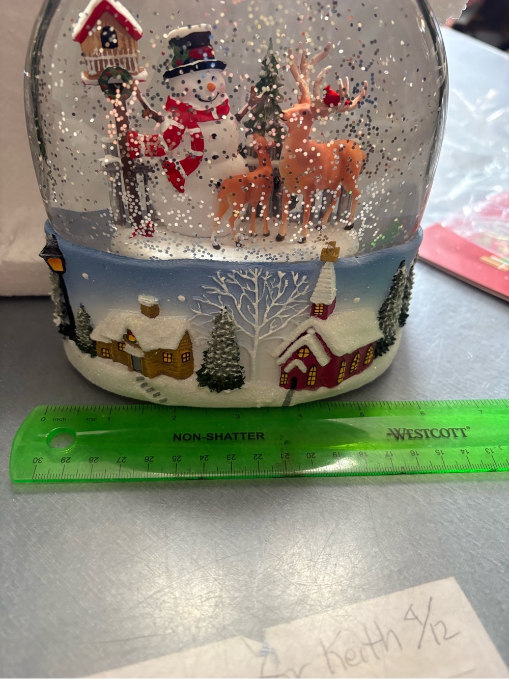 Holiday snowglobe new in box